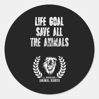 動物愛護I動物の権利を支援する ラウンドシール