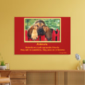 動物感動的引用文6 キャンバスプリント (インサイチュ (リビング))