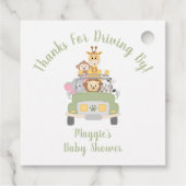 動物感謝していサファリのベビーシャワーで運転する フェイバータグ (裏面)