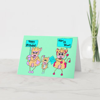 動物抗議者たち；ハッピーバースデー! カード