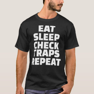 動物捕獲チェックトクラシックラップTシャツ Tシャツ