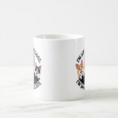 動物救を切り倒す（丸い） コーヒーマグカップ (中央)