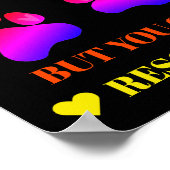 動物救助カラフル及びペット養子縁組ポスター ポスター (角)