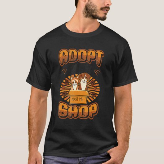 動物救助動物シェルターを採用しない Tシャツ (正面)