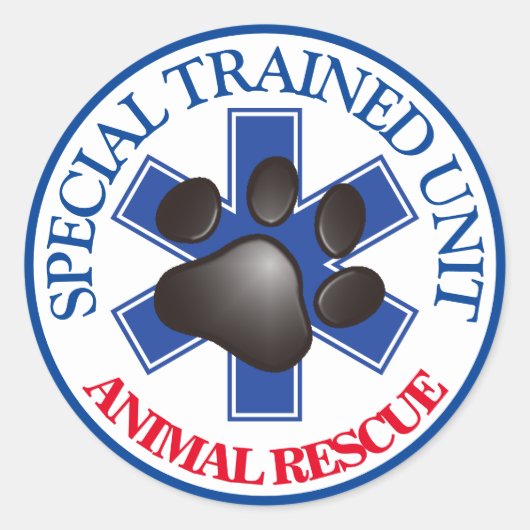 動物救助特殊訓練ユニット ラウンドシール (正面)