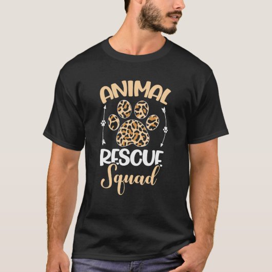 動物救助隊による動物の救助 Tシャツ (正面)