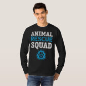 動物救助隊動物権利活動家動物 Tシャツ (正面フル)