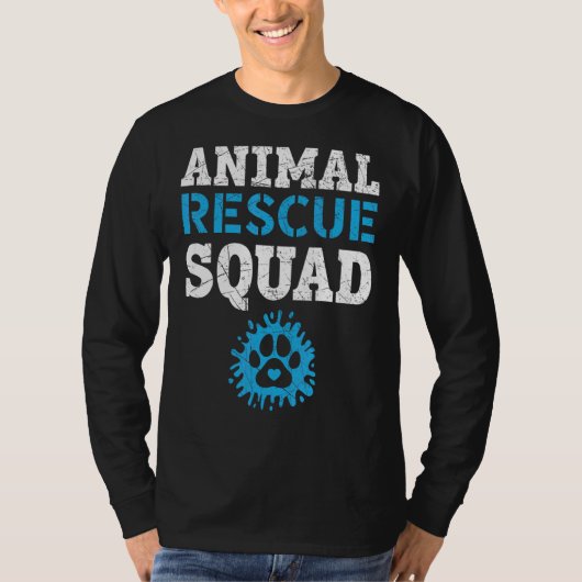 動物救助隊動物権利活動家動物 Tシャツ (正面)