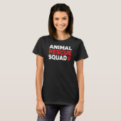 動物救助隊動物権利活動家動物 Tシャツ (正面フル)
