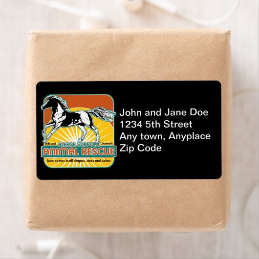 動物救助馬 ラベル (インサイチュ)