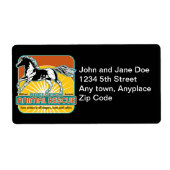 動物救助馬 ラベル (正面)