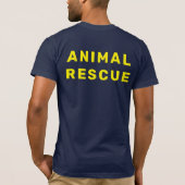 動物救助Tシャツ Tシャツ (裏面)