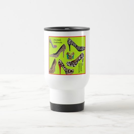 動物本能のコーヒー・マグ トラベルマグ (中央)