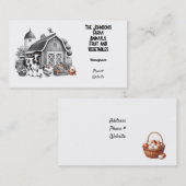 動物果実及び野菜ファームの名刺 名刺 (正面/裏面)