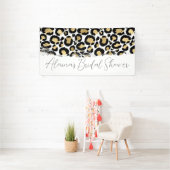 動物柄のプリンセスシャワー パーティーバナー 横断幕 (インサイチュ)