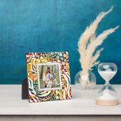 動物柄フレームレス家族写真スタンド背面 フォトプラーク (インサイチュ)