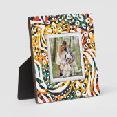 動物柄フレームレス家族写真スタンド背面 フォトプラーク (正面)