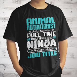 動物栄養士 職業 タイトル スキル Tシャツ