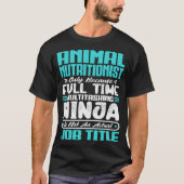 動物栄養士 職業 タイトル スキル Tシャツ (正面)