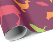 動物模様包み紙 ラッピングペーパー (ロールコーナー)