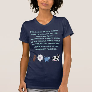動物権の原則のかわいい漫画動物 Tシャツ