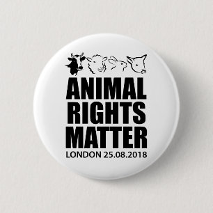 動物権の2018の3月ロンドンバッジPinボタン 缶バッジ
