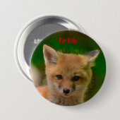 動物権ボタン、毛皮の殺害 缶バッジ (正面&裏面)