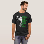 動物権利ビーガン引用文牛顔 Tシャツ (正面フル)