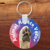 動物権投票者 キーホルダー (正面)