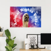 動物権投票者 ポスター (ホームオフィス)