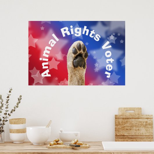 動物権投票者 ポスター (キッチン)