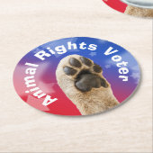 動物権投票者 ラウンドペーパーコースター (アングル)