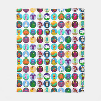 動物毛布、媒体 フリースブランケット