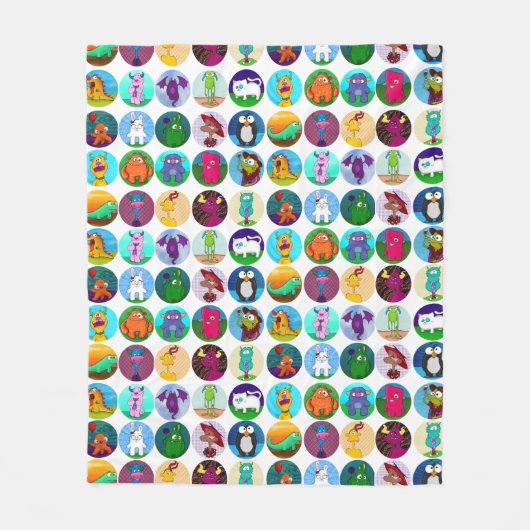 動物毛布、媒体 フリースブランケット (正面)