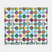 動物毛布、媒体 フリースブランケット (正面(横))