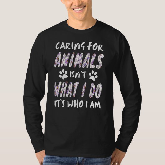 動物気にのための私は私が行うことではない Tシャツ (正面)