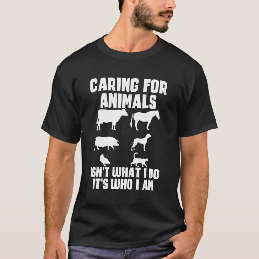 動物気にのための私は私が誰であるか Tシャツ (正面)