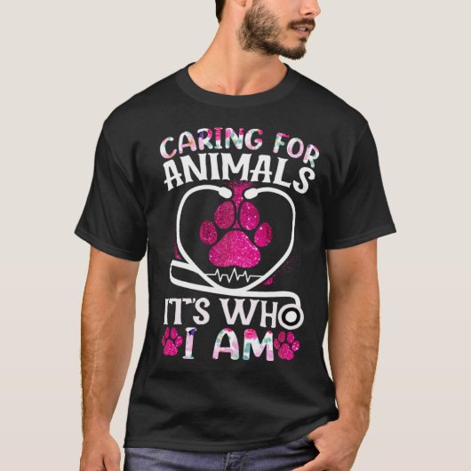 動物気には私が何者かではない Tシャツ (正面)