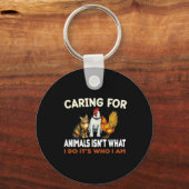 動物気には私が何者であるかではない キーホルダー (正面)