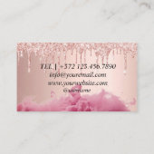 動物気にペットグルーミングスパサロン子犬 名刺 (裏面)