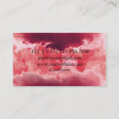 動物気にペットグルーミングスパサロン子犬 名刺 (裏面)