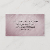 動物気にペットグルーミングスパサロン子犬 名刺 (裏面)