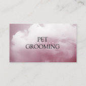 動物気にペットグルーミングスパサロン子犬 名刺 (正面)