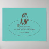 動物気にロゴ – ポスター (正面)