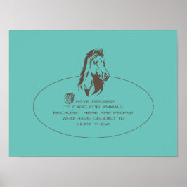 動物気にロゴ – ポスター