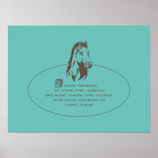 動物気にロゴ – ポスター (正面)