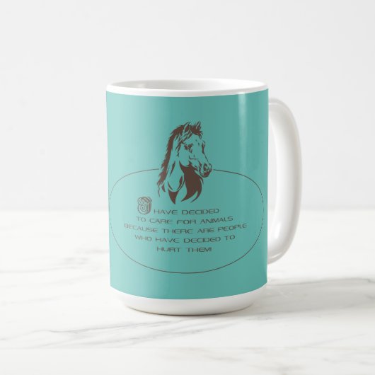 動物気にロゴ – マグカップ (正面右)