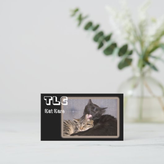 動物気に業兄愛写真 名刺 (スタンド正面)