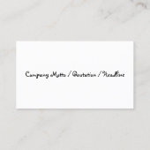 動物気に業登山カエル写真 名刺 (裏面)