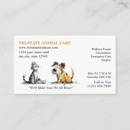 動物気に院 名刺 (正面)